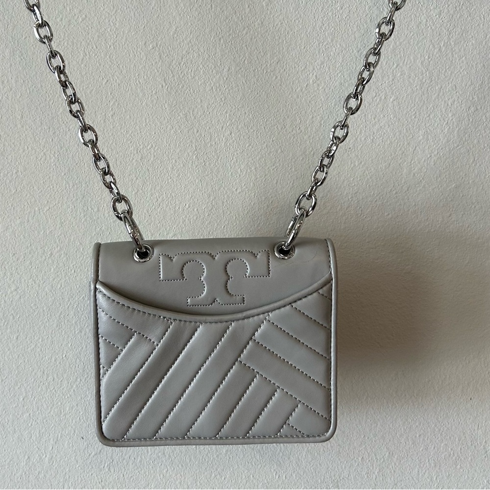 Tory Burch Alexa Mini Crossbody “Concrete”